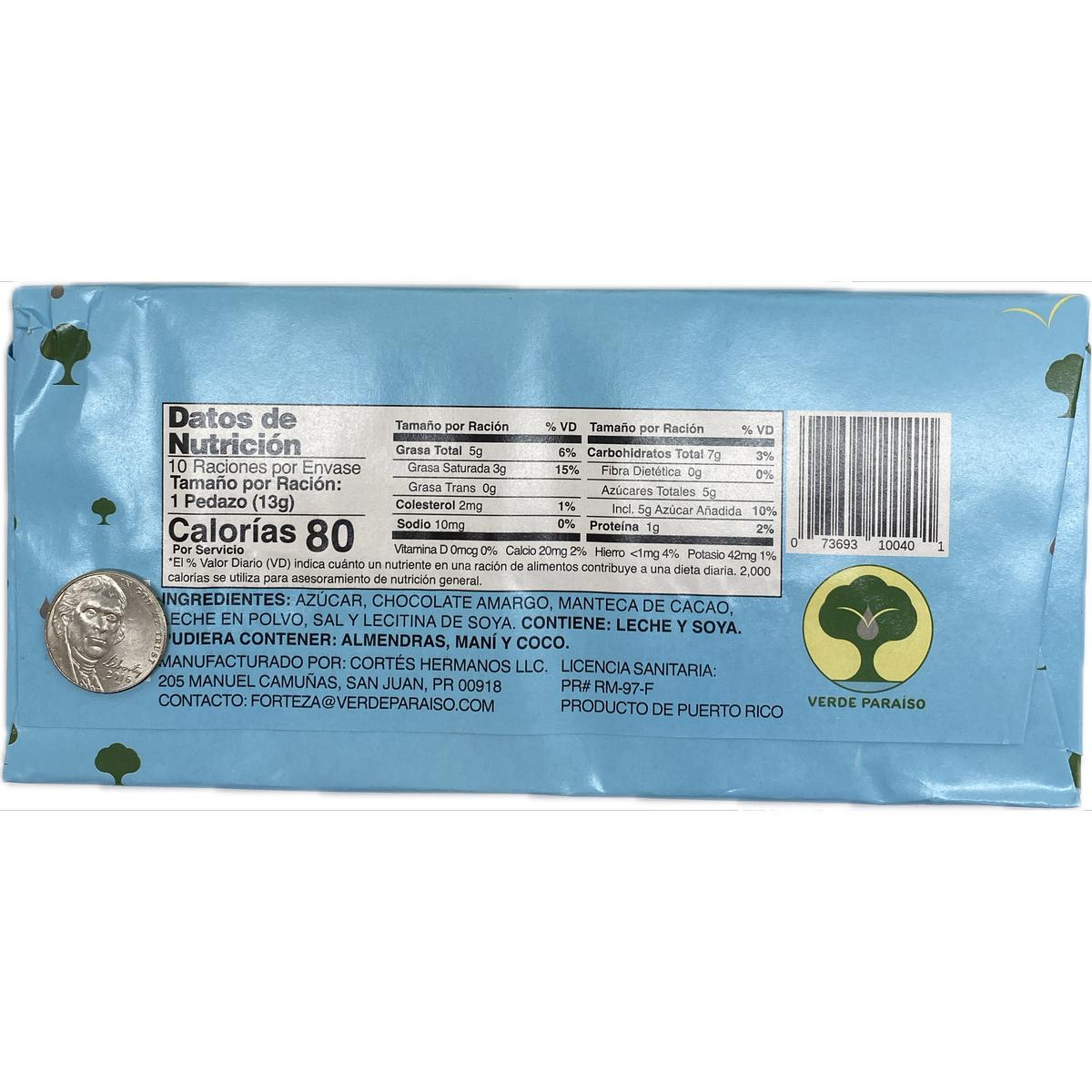 Barras grandes Forteza - Chocolate con leche