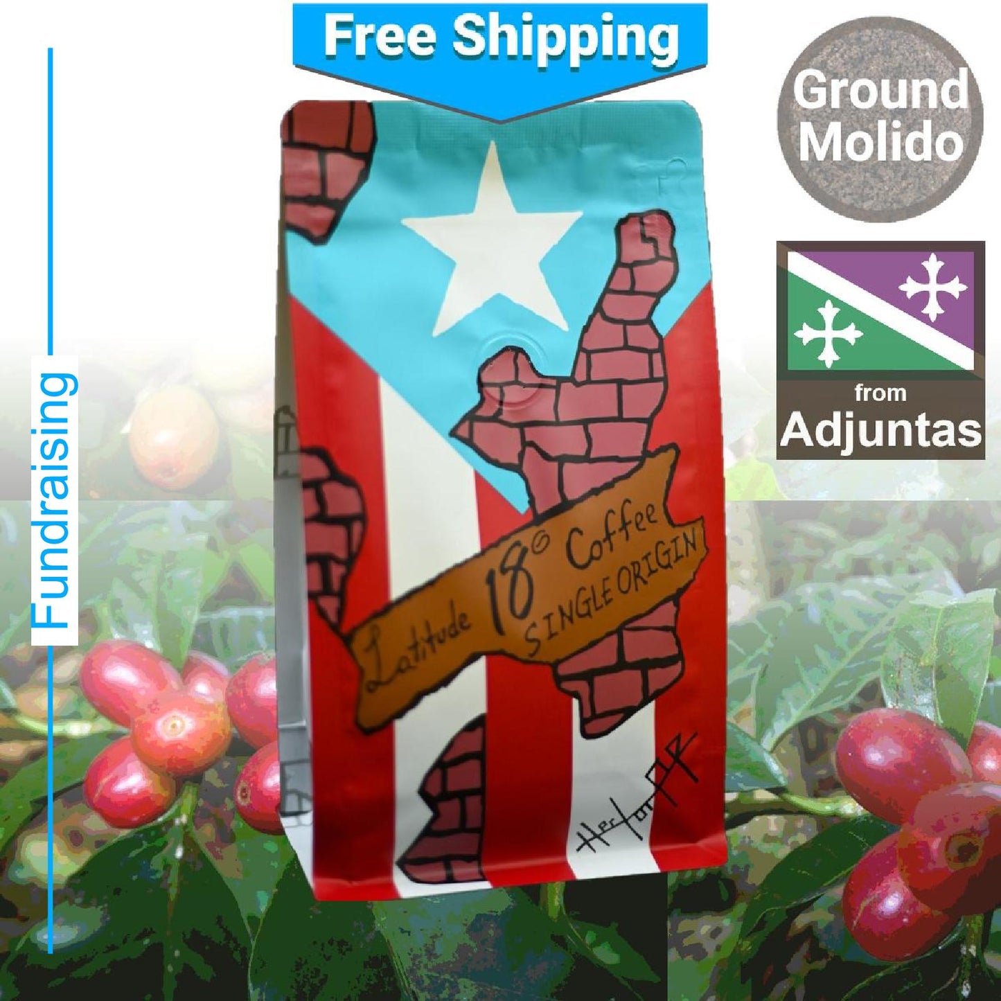 Café Latitude 18 granos de café