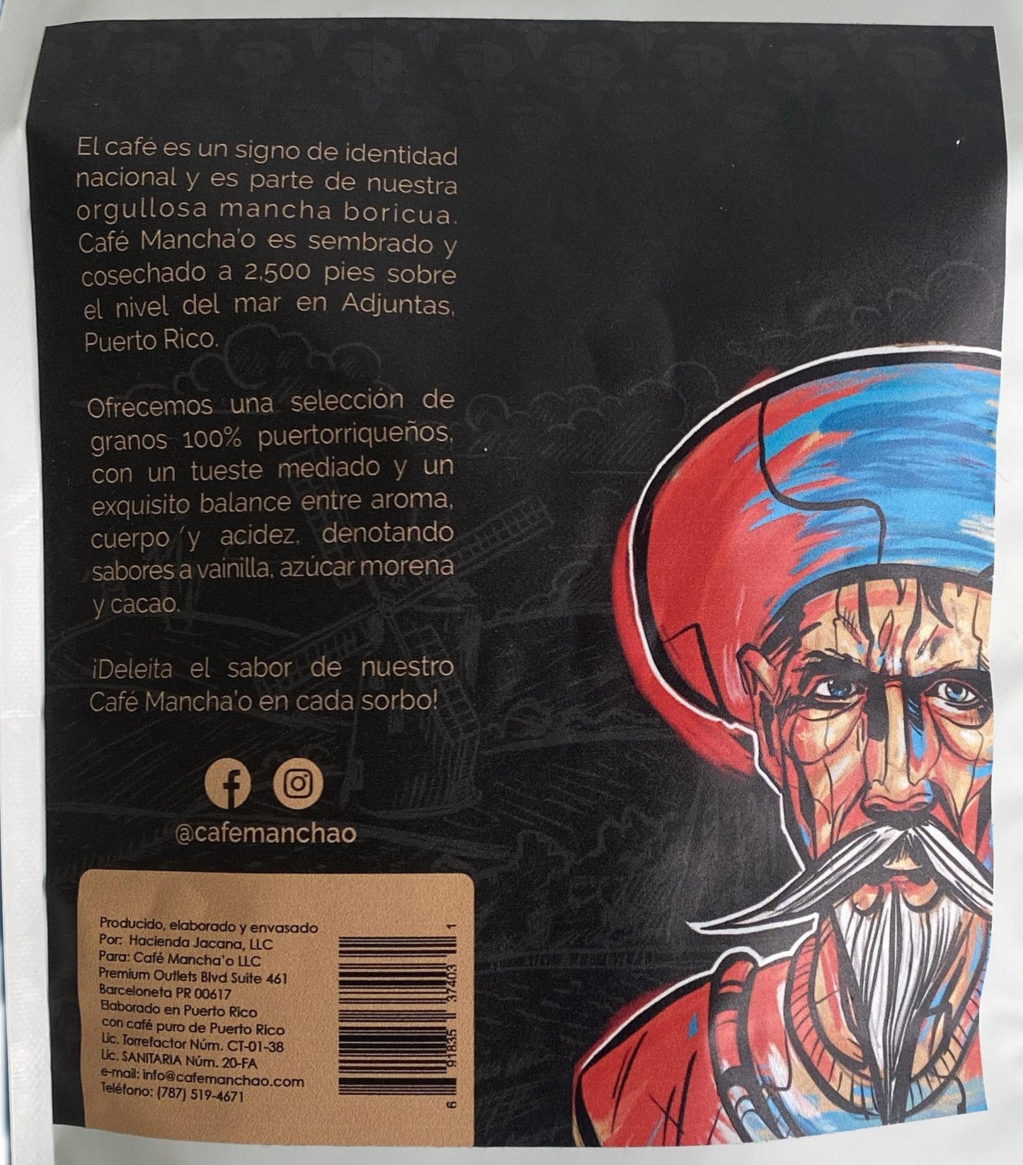 Café Manchao en grano 5 libras