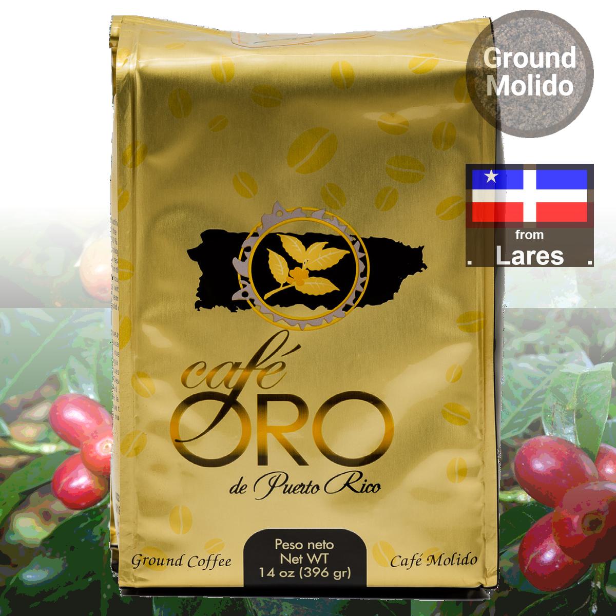 Pack Café Molido Oro Boricua Lareño