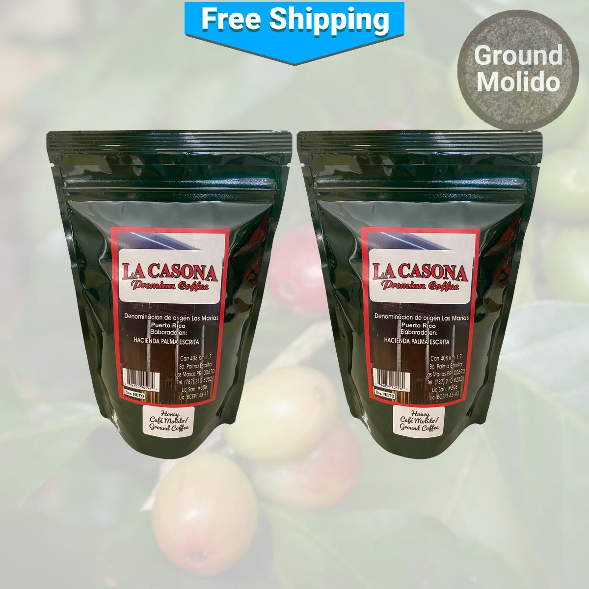 Café La Casona Miel Premium Molido - 100% Secado al Sol