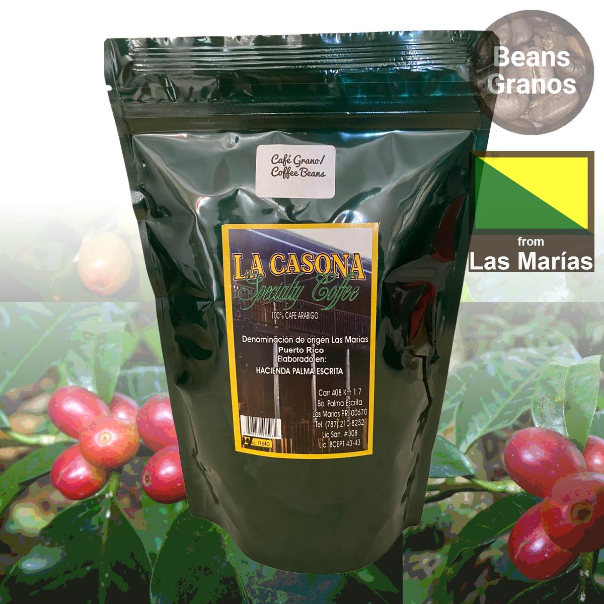 Café La Casona en grano de especialidad - 100 % secado al sol