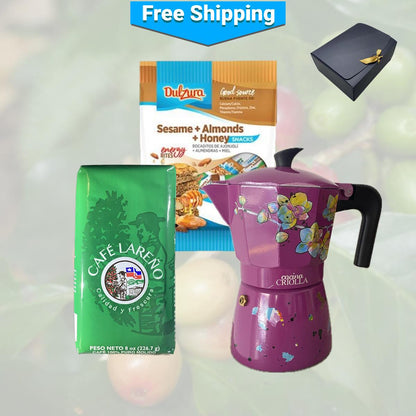 Create Your Own Popular Ground Coffee, Greca and Dulzura Borincana Gift!