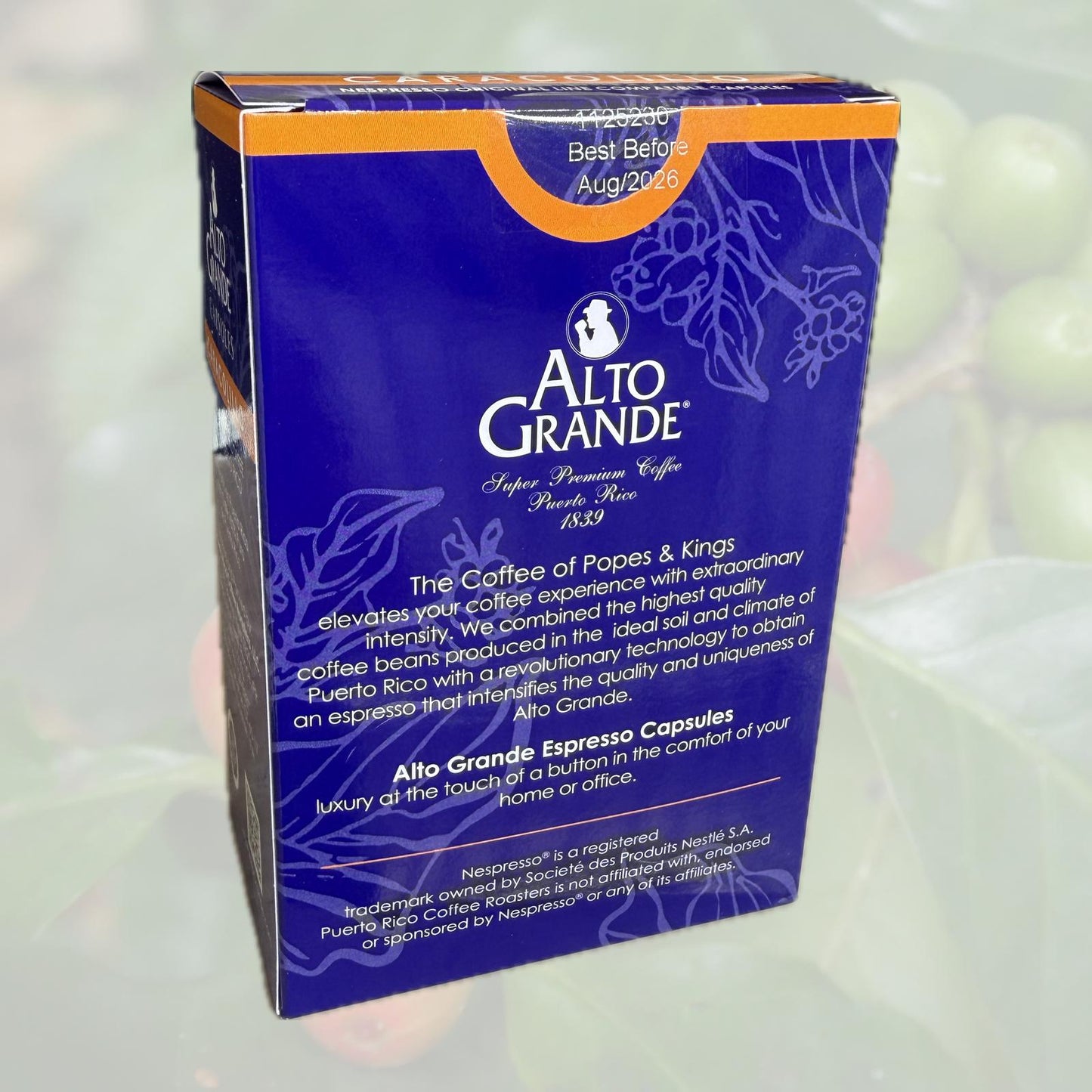 Alto Grande Super Premium Coffee Capsules | Caracolillo (Intensity 8)