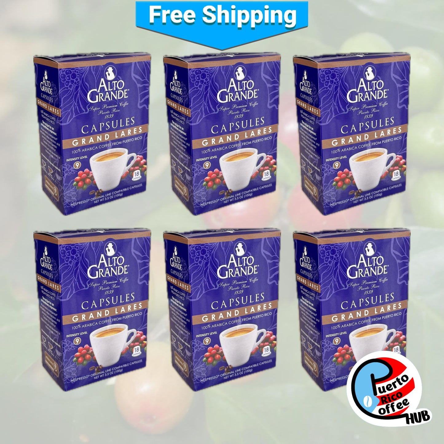 Alto Grande Super Premium Coffee Capsules | Grand Lares (Intensity 9)