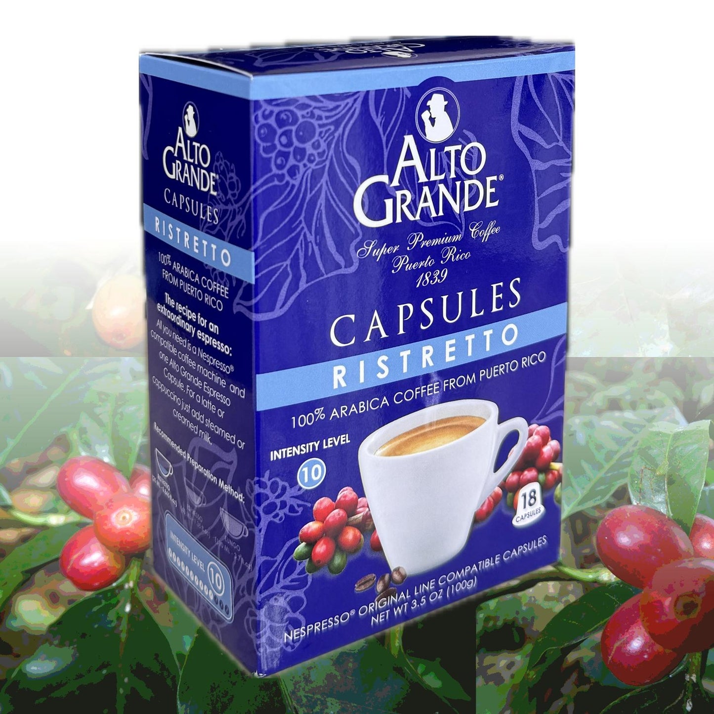 Alto Grande Super Premium Coffee Capsules | Ristretto (Intensity 10)