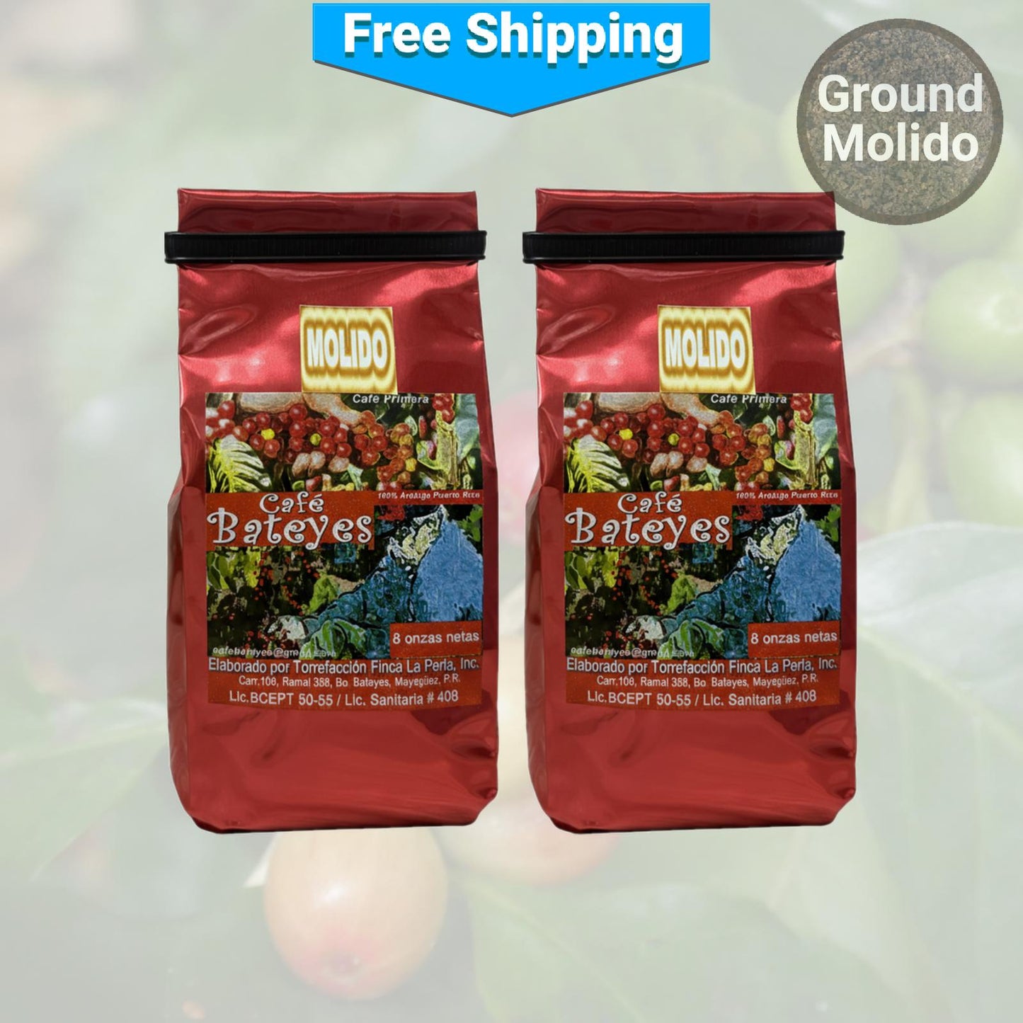 Café Bateyes Ground Coffee – Single Origin Puerto Rico