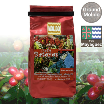 Café Bateyes Ground Coffee – Single Origin Puerto Rico