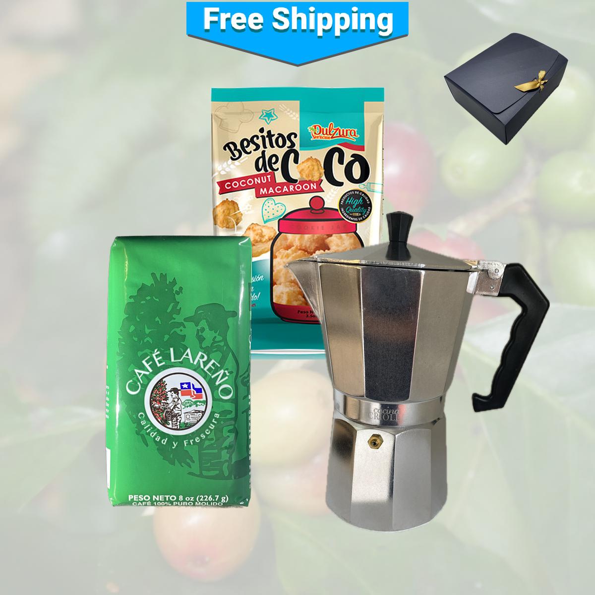 Create Your Own Popular Ground Coffee, Greca and Dulzura Borincana Gift!