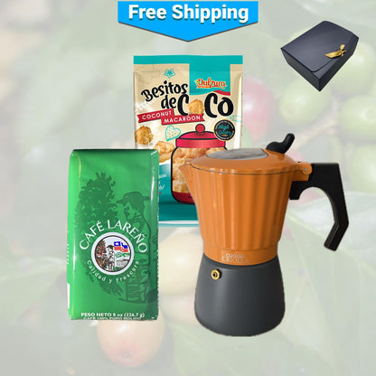 Create Your Own Popular Ground Coffee, Greca and Dulzura Borincana Gift!