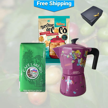 Create Your Own Popular Ground Coffee, Greca and Dulzura Borincana Gift!