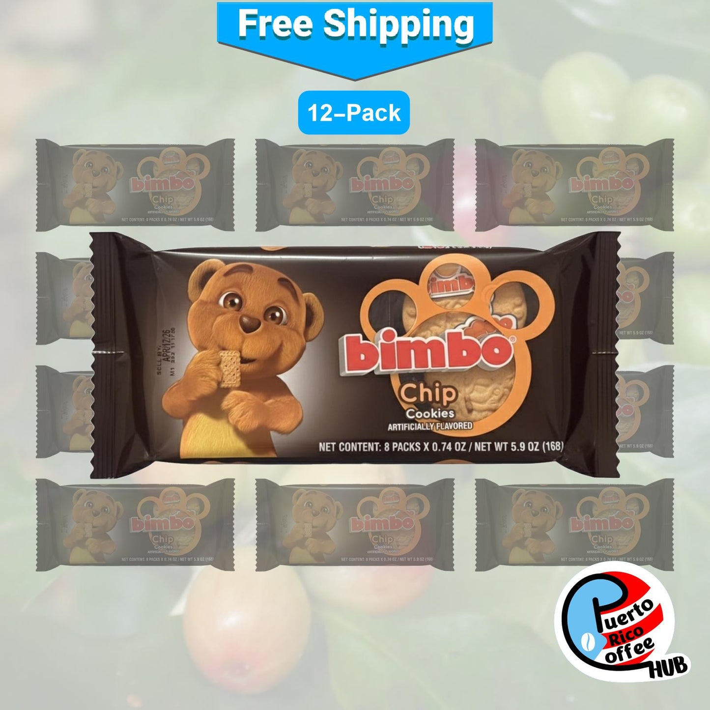 Bimbo Chocolate Chip Cookies / Galletas de Chocolate Chip Bimbo