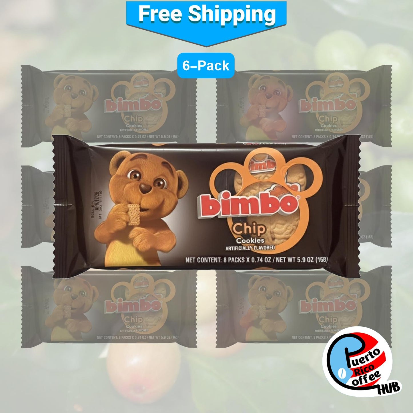 Bimbo Chocolate Chip Cookies / Galletas de Chocolate Chip Bimbo