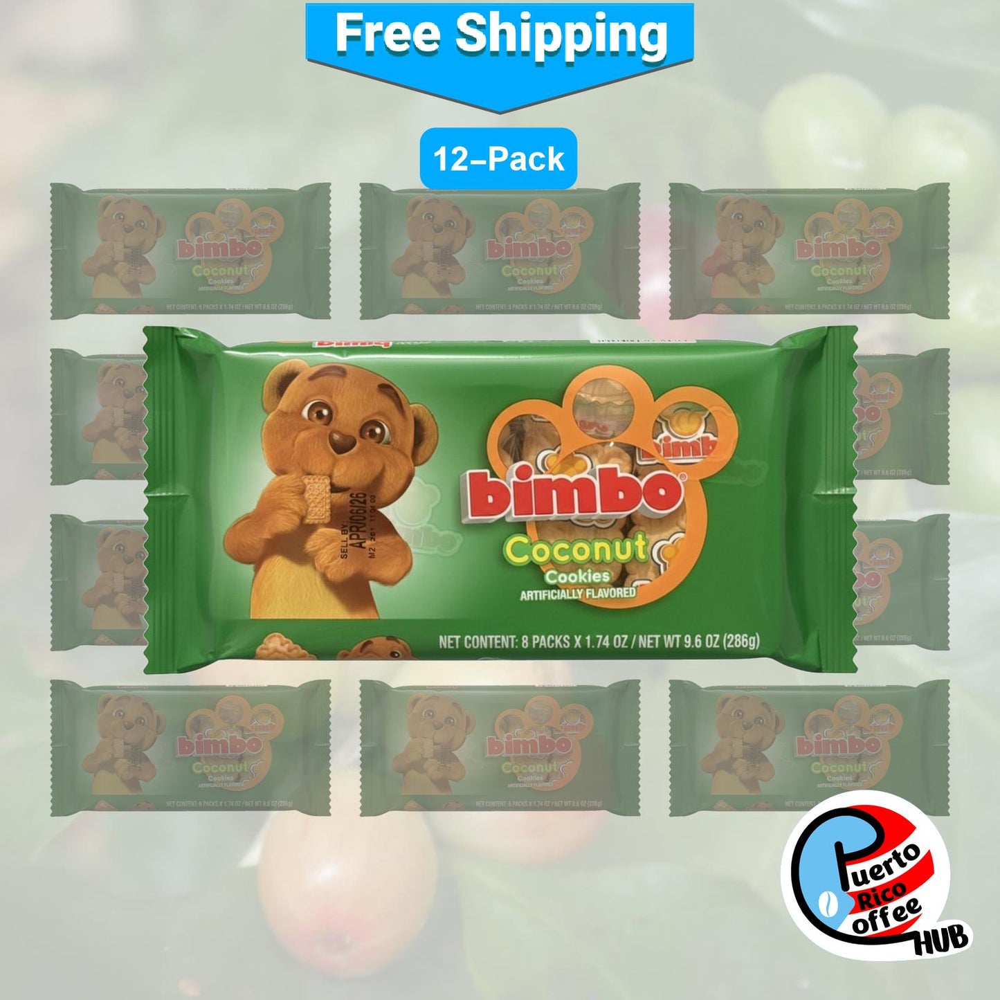 Bimbo Tropical Coconut Cookies / Galletas de Coco Tropical Bimbo