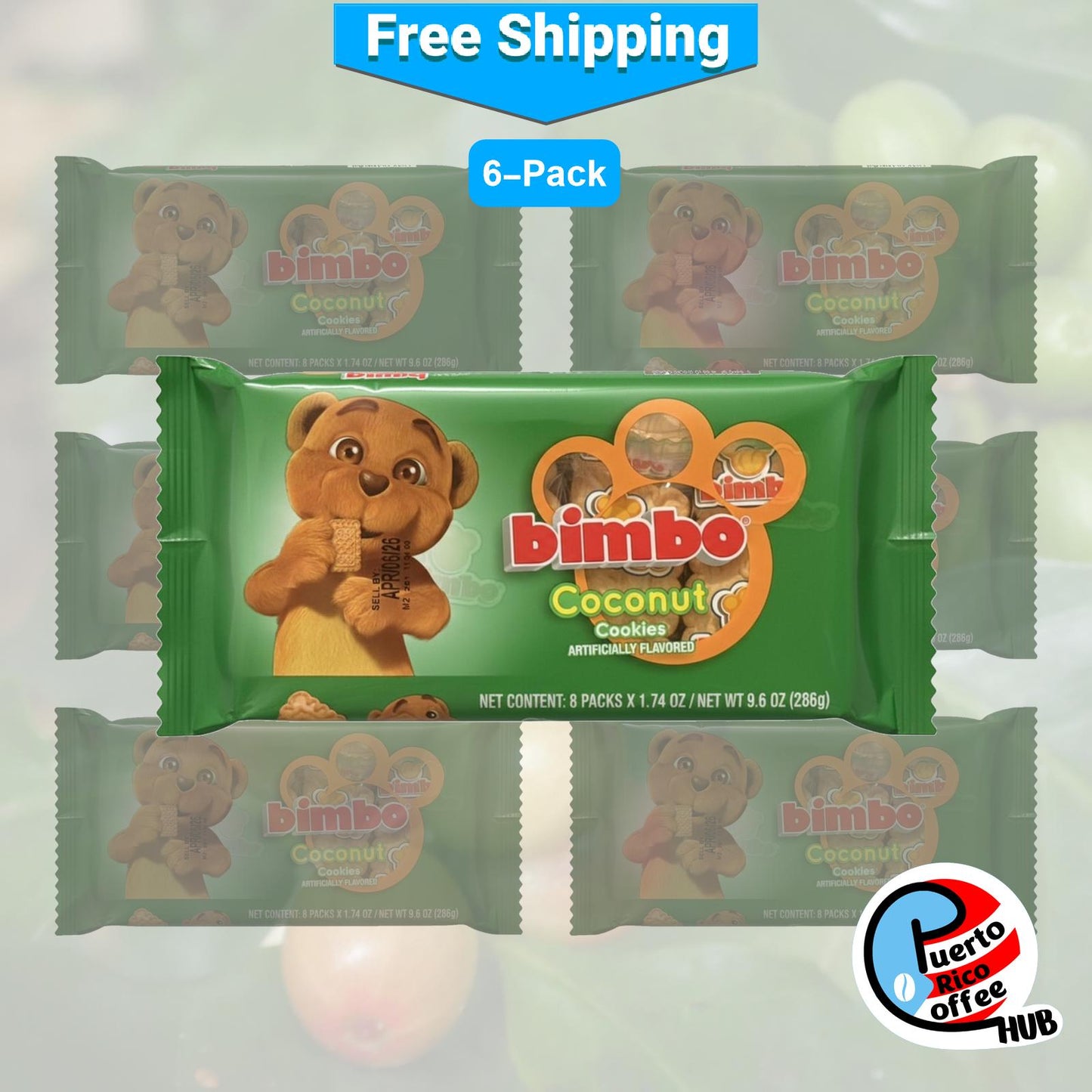 Bimbo Tropical Coconut Cookies / Galletas de Coco Tropical Bimbo