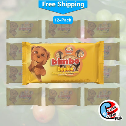 Bimbo Duplex - Vanilla & Chocolate - Sandwich Cookies