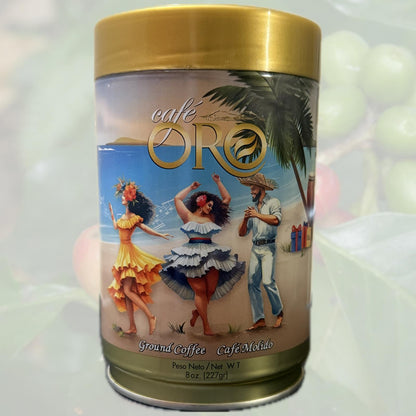 Bomba y Plena Café Oro Ground Coffee Can