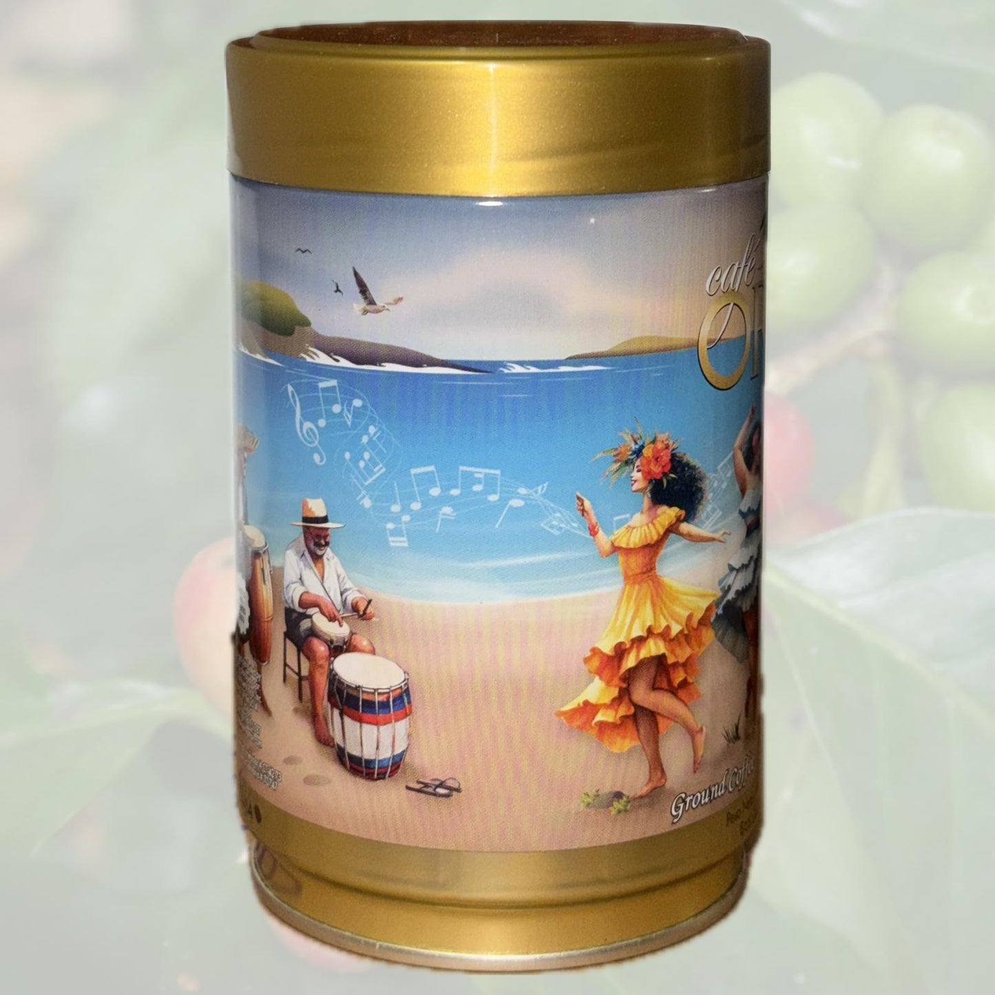 Bomba y Plena Café Oro Ground Coffee Can