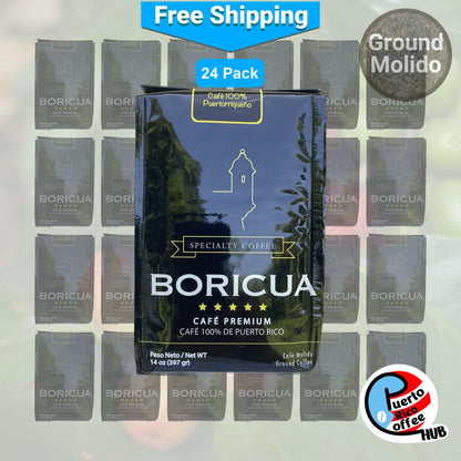 Café Boricua Puerto Rican Ground Coffee 14 oz Bulk Packs