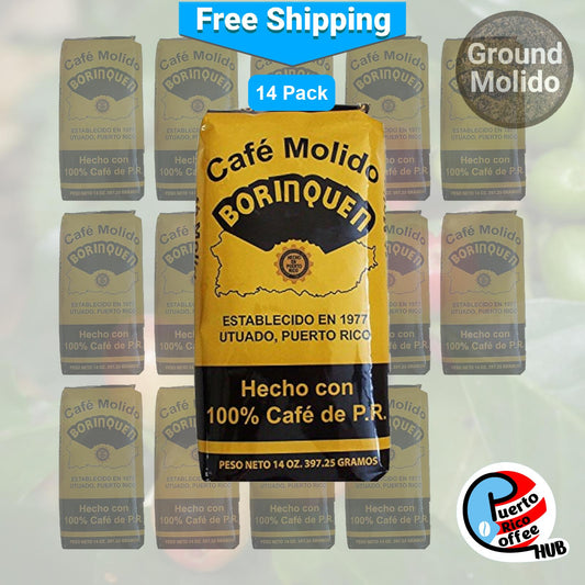 Café Borinquen Ground Coffee 14 Oz 14-Pack