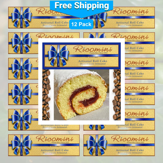 Brazo Gitano Ricomini Roll Cake — Guava | 12-Pack