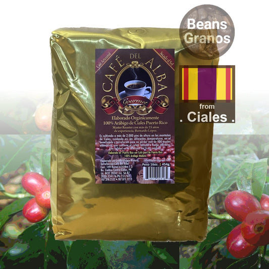 Café Del Alba en grano gourmet, 5 libras