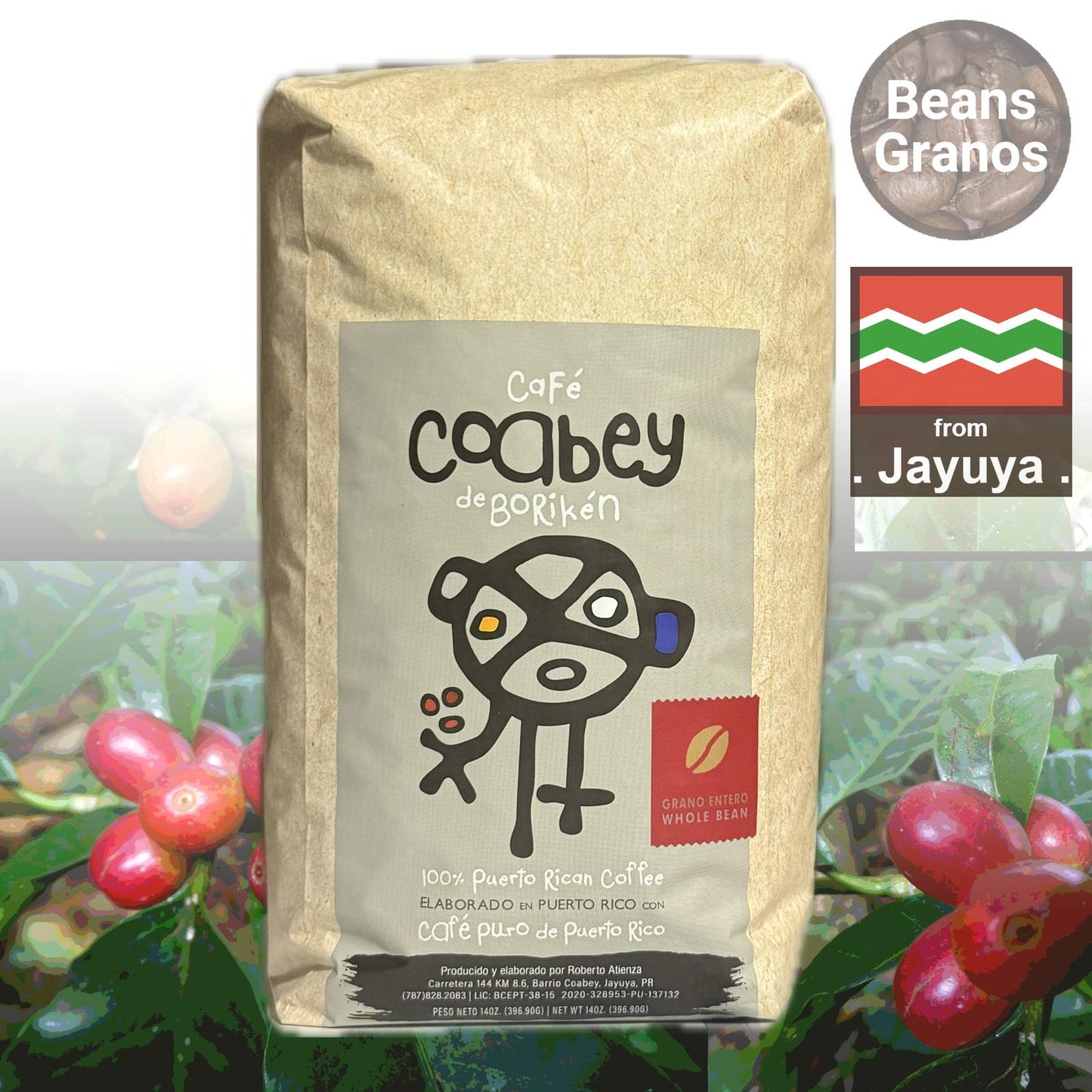 Café Coabey Coffee Beans 14 Oz