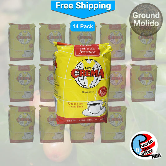 Café Crema Ground Coffee 14 Oz 14 Pack