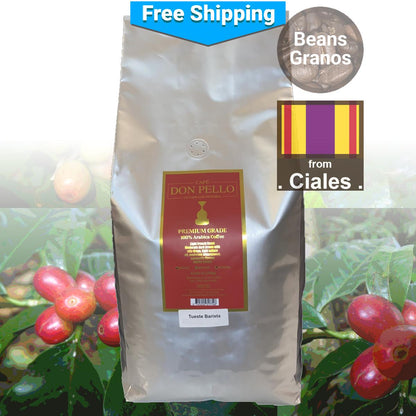 Café Don Pello Premium en Grano 5 Libras