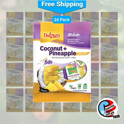 Dulzura Borincana Coconut Pineaple Bites 24-Pack