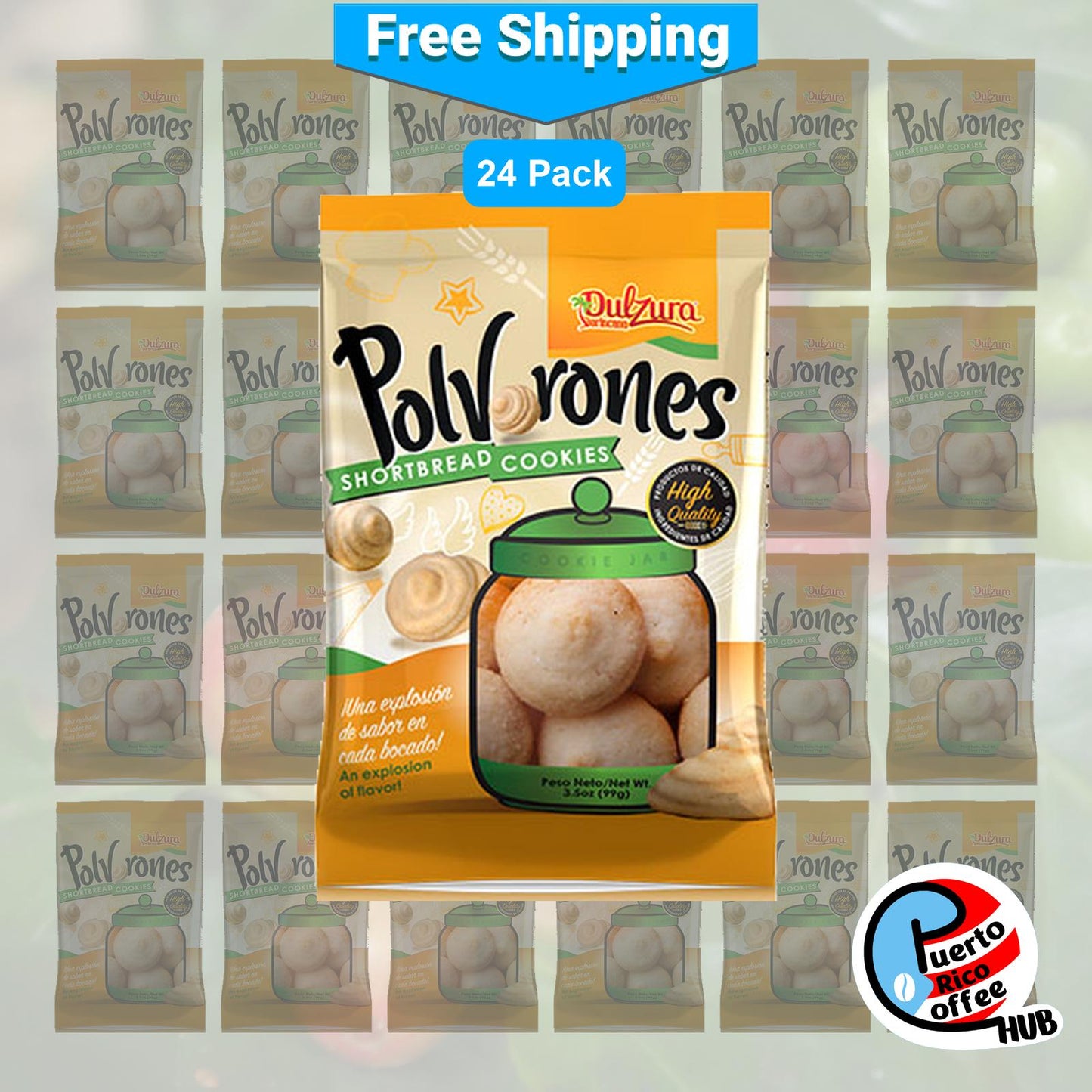 Dulzura Borincana Polvorones 24-Pack