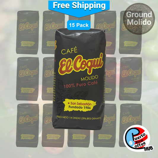 Café El Coquí Ground Coffee 14 Oz 15 Pack