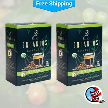 Encantos Organic Coffee Capsules | Espresso (Intensity 8)