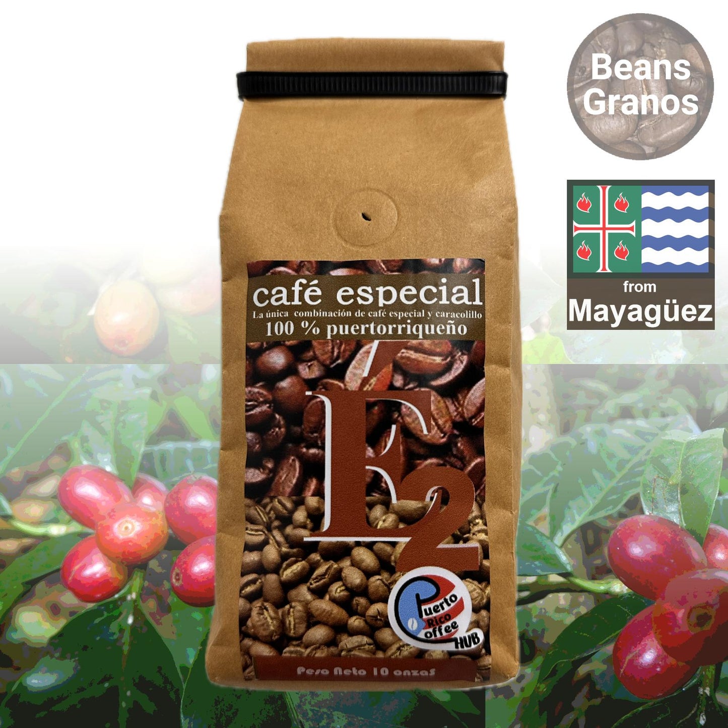 Café Especial — Granos de Café Caracolillo Doble Esencia