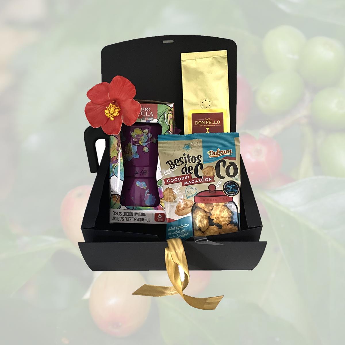 Create Your Own Popular Ground Coffee, Greca and Dulzura Borincana Gift!