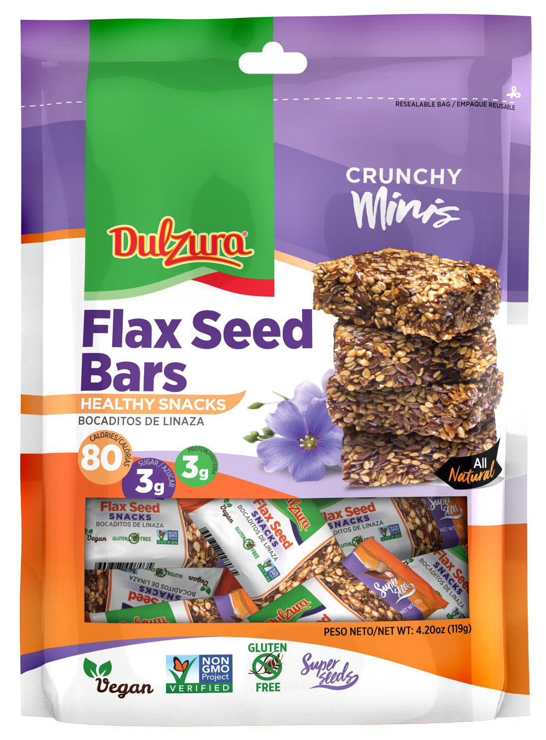 Dulzura Borincana Flax Seed Bars