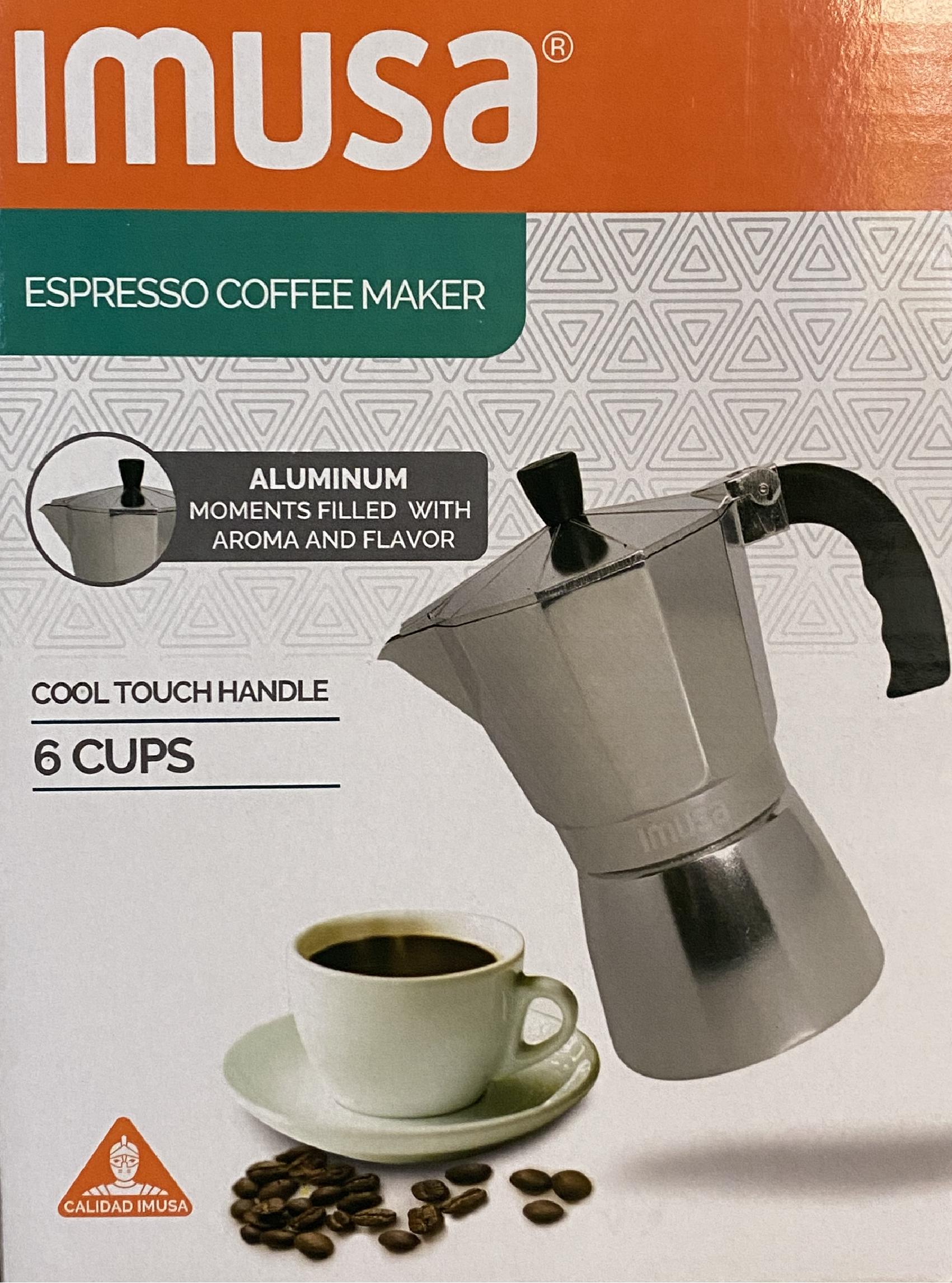 Espresso Machine Imusa Cup Aluminum Stovetop Coffeemaker Coffee