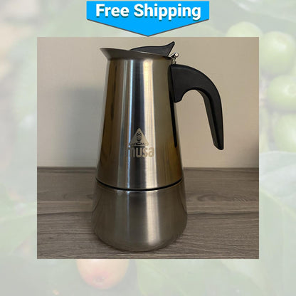 Stainless Steel Moka Pot Coffee Makers by Imusa