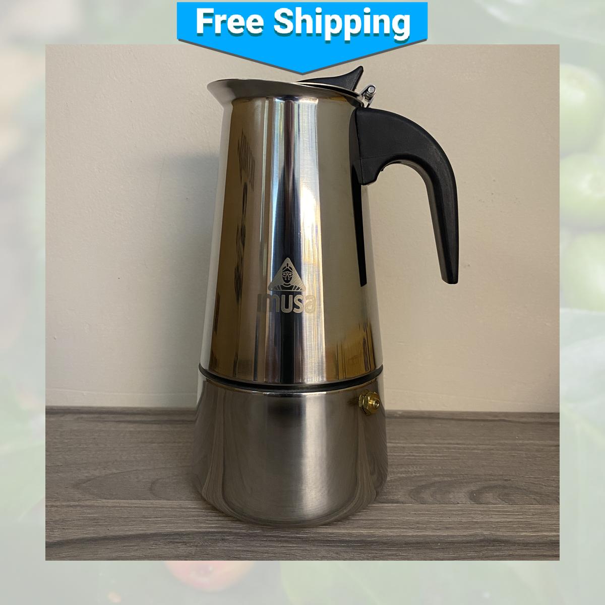 Stovetop Coffee Imusa Stainless Steel Espresso Maker Stainless