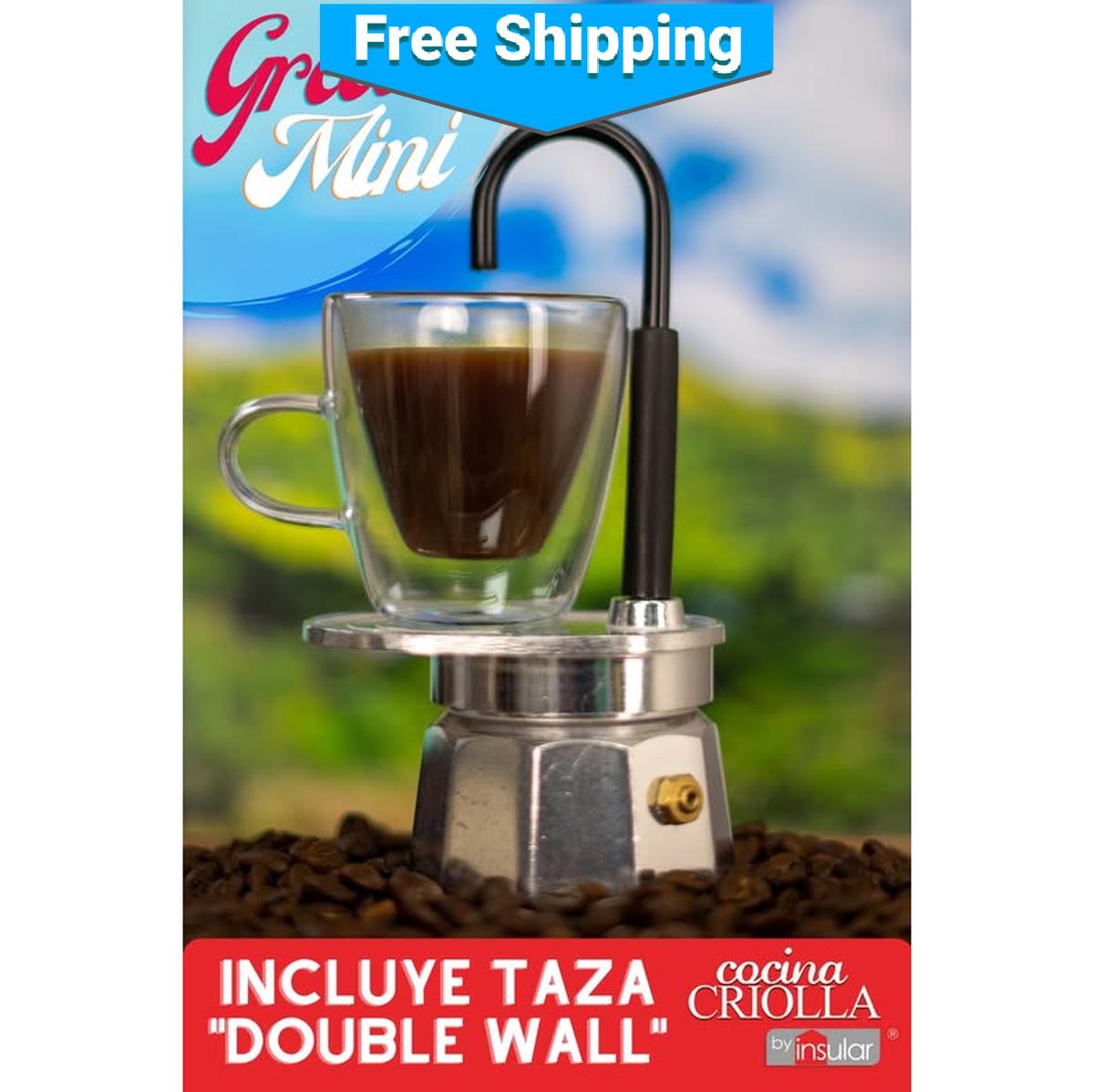 Greka Machine Single Serving Mini Greca Coffee Maker – Puerto Rico Coffee Hub