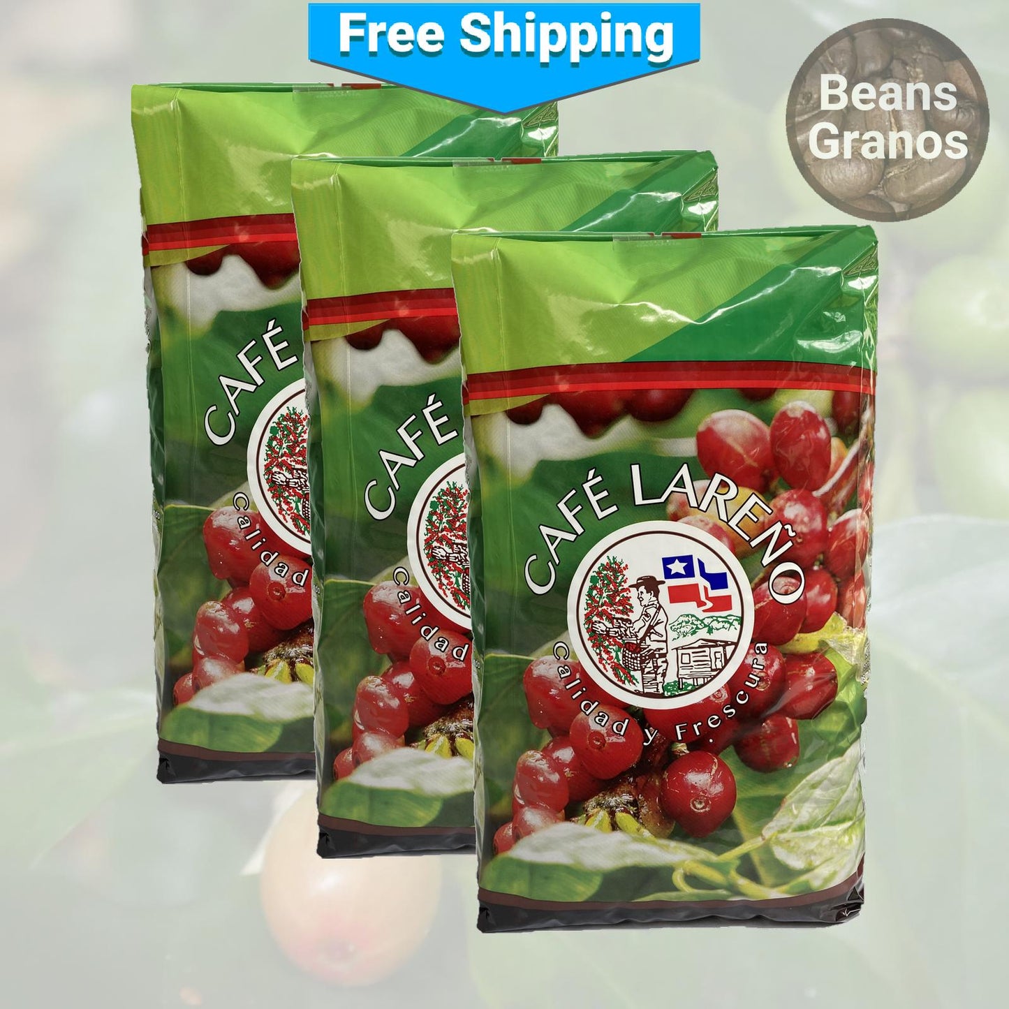 Café Lareño Coffee Beans 5 Pound 3-Pack