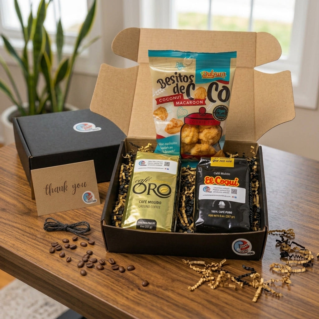 Puerto Rican Coffee Gift Set | Oro, El Coquí & Besitos de Coco