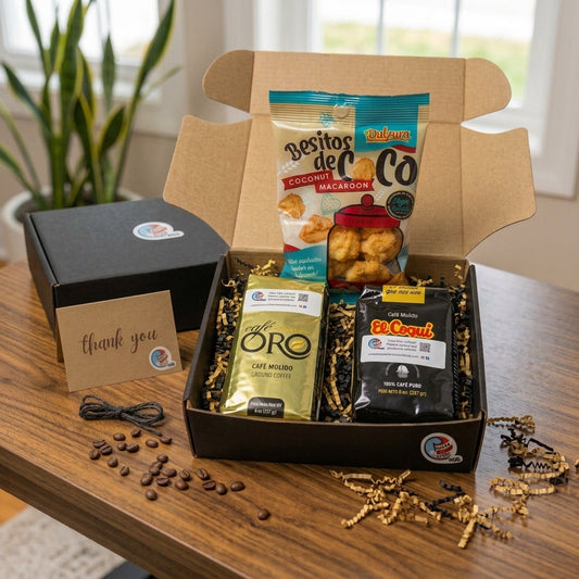 Puerto Rican Coffee Gift Set | Oro, El Coquí & Besitos de Coco
