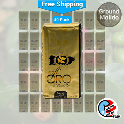 Café Oro Puerto Rican Ground Coffee 8 oz Bulk Packs