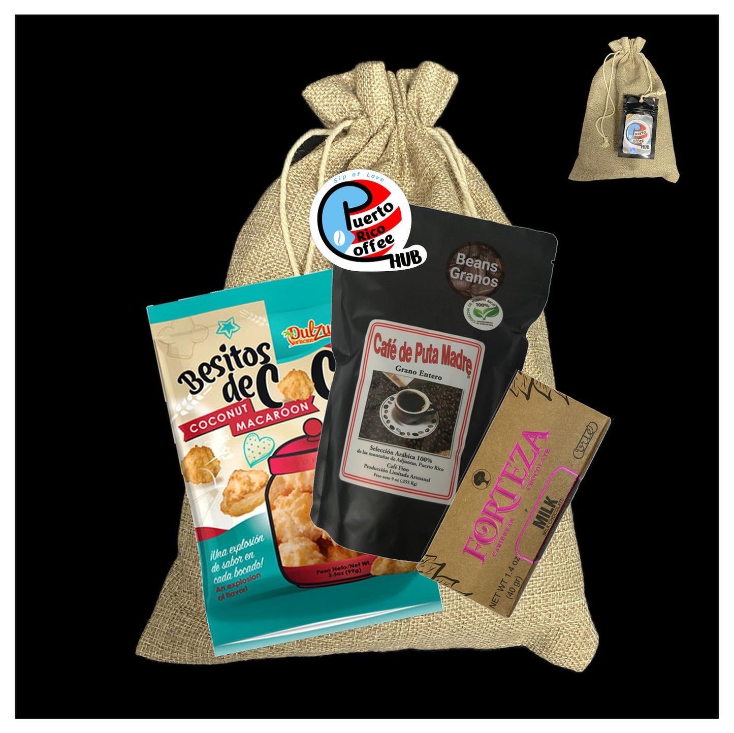 Café De Puta Madre 9 Oz Coffee Beans Gift Bag