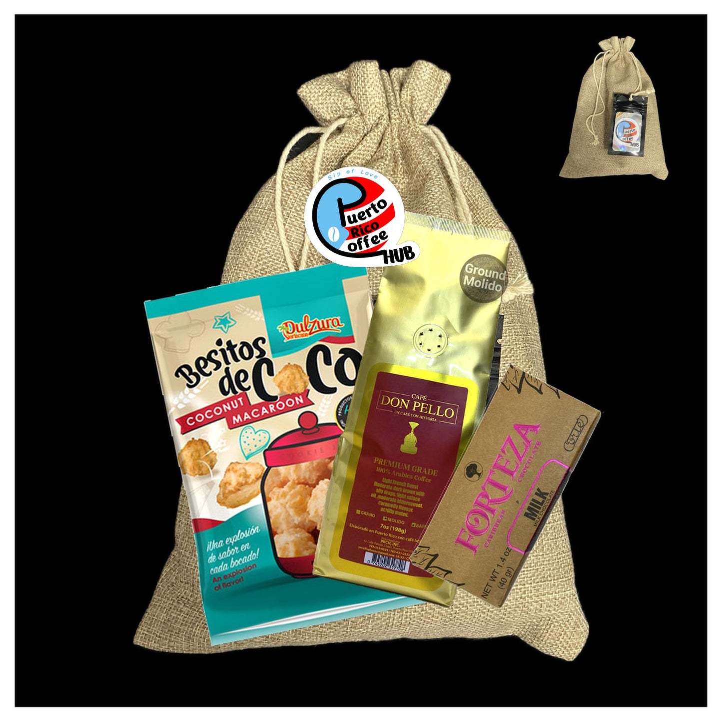 Café Don Pello 7 Oz Ground Coffee Gift Bag