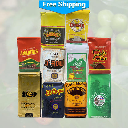 Puerto Rican Coffee Sampler: Sharing is Caring Combo