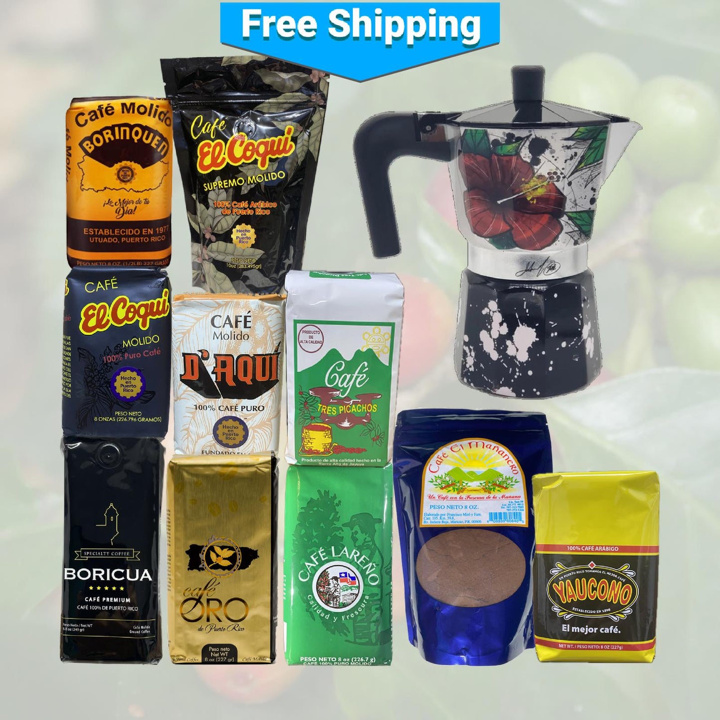Puerto Rican Coffee Sampler: Sharing is Caring Combo