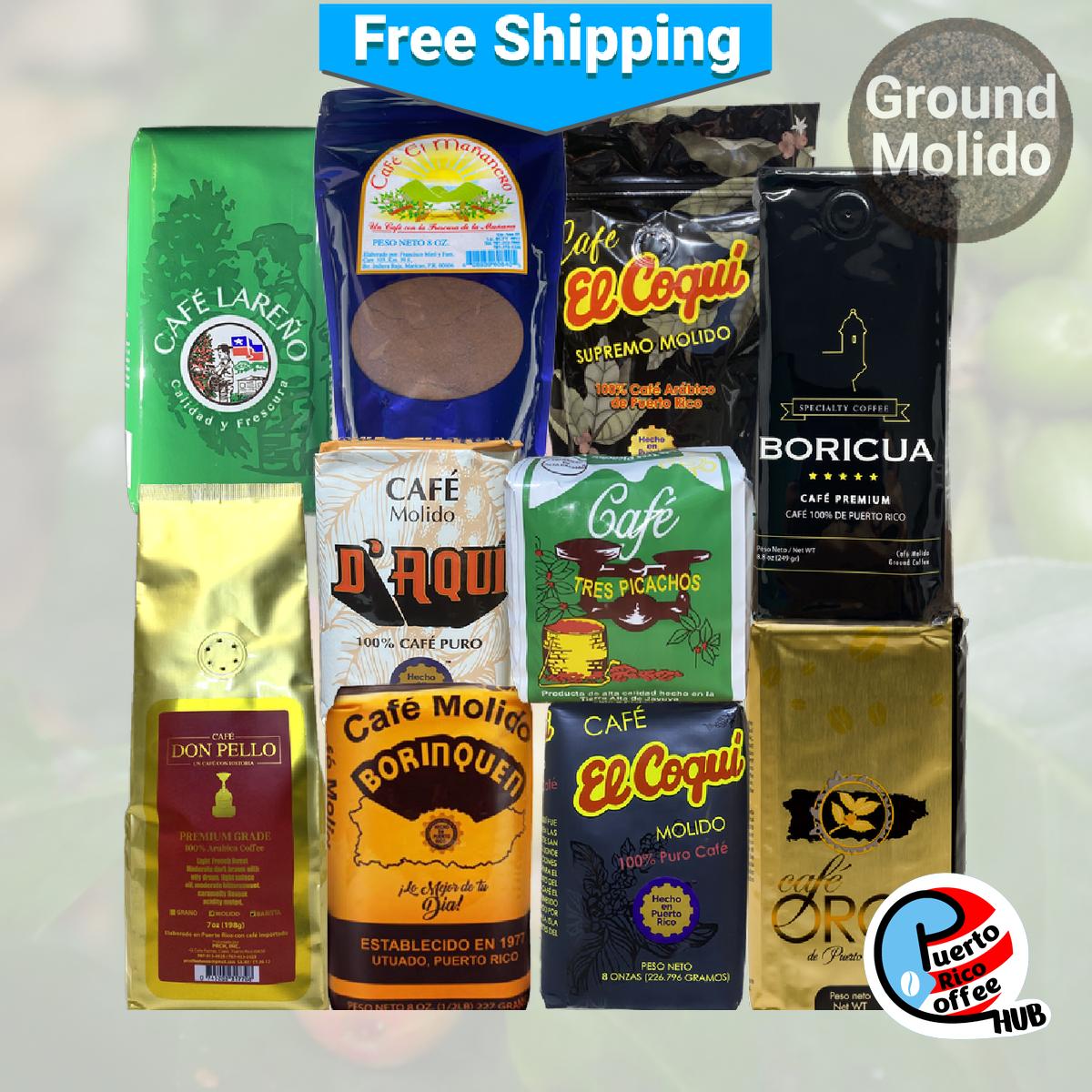 Cafe Crema - Ground Coffee from Puerto Rico - 8 oz (Count of 4
