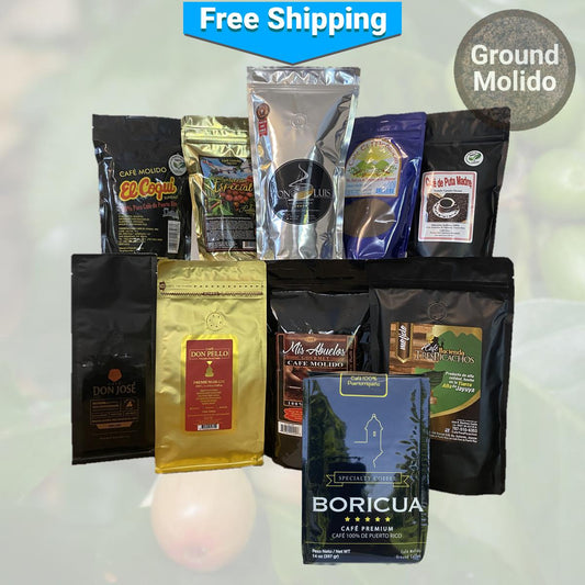 Puerto Rican Gourmet Coffee Variety Pack: Sharing Is Caring - Our Finest Grounds